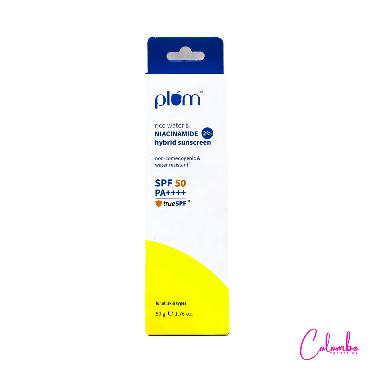 Plum Rice Water & Niacinamide 2% Hybrid Sunscreen SPF 50 50g