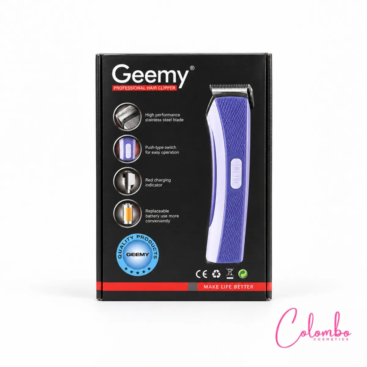 Geemy Professional Rechargeable Hair Clipper