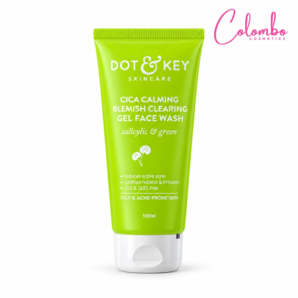 Buy Dot & Key Cica Calming Blemish Clearing Gel Face Wash – 100ml online in Sri Lanka — Colombo Cosmetics