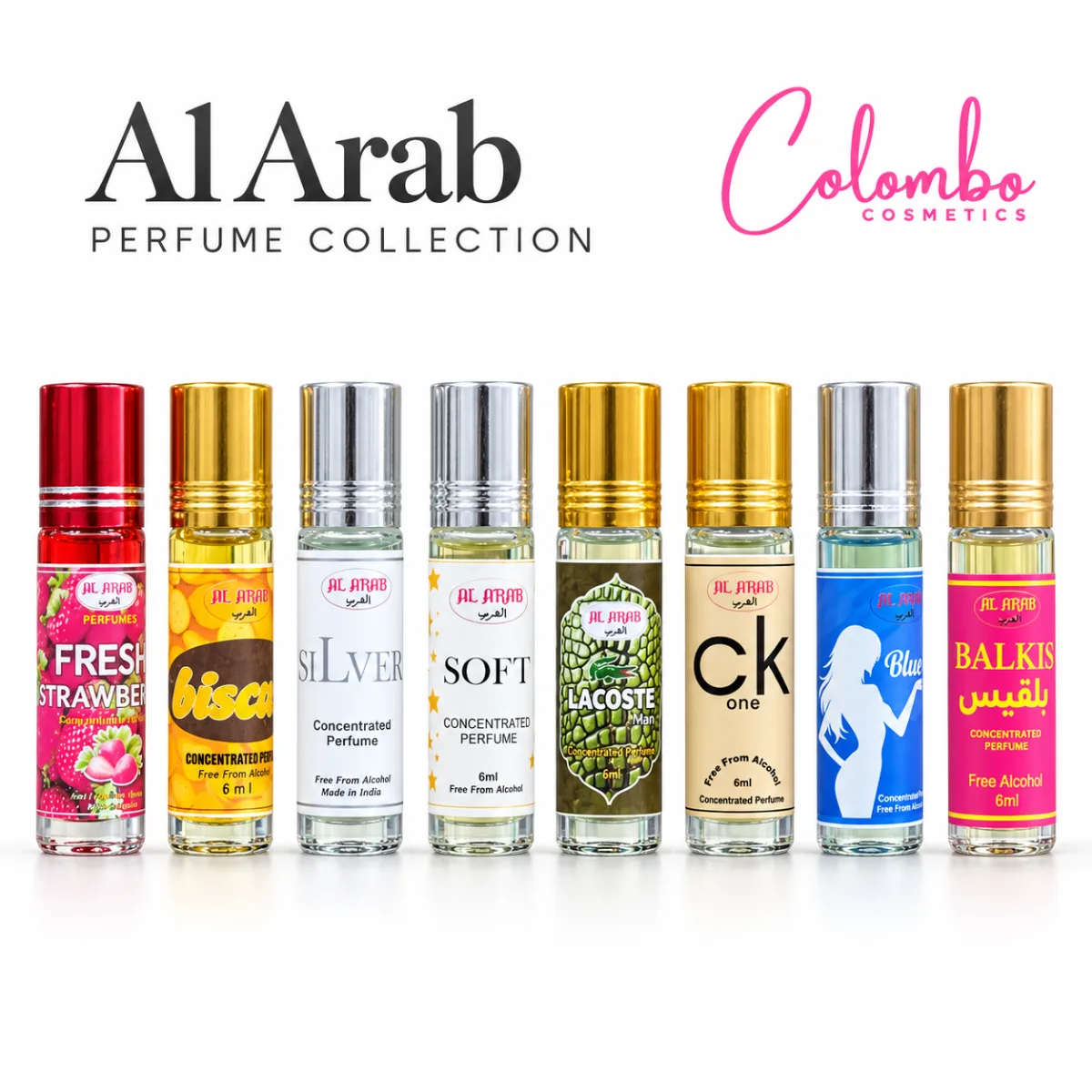 Buy Al Arab Attar Roll on – 6ml (All Variants) online in Sri Lanka — Colombo Cosmetics