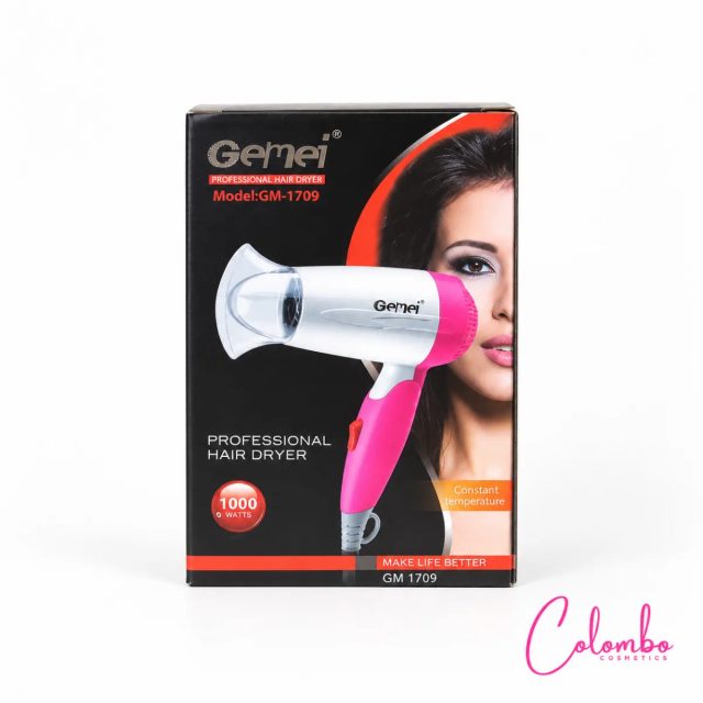 Gemei Professional Hair Dryer GM-1709 – 1000W